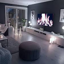 Gezellige Woonkamer Donkere Muur Grijs Taupe Zwart Lichte Bank Houten Vloer Lami Gemutliches Wohnzimmer Graue Wande Wohnzimmer Wohnzimmerdesign