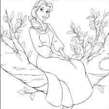 Recevez chaque mois un coffret d'activités créatives avec la box créabul. Coloriage Princesse Disney La Belle Et La Bete