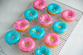 Download Classic Baked Donut Recipe With Colorful Glaze With Colorful Glaze Sugar Geek Show