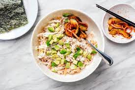 Tiktok Salmon Rice Bowl I Am A Food Blog Recipe In 2021 Salmon And Rice Salmon Rice Bowl Cooking Salmon