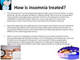 Treating Insomnia