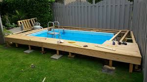 Pin By Tori Elder On Summer Diy Swimming Pool Rectangle Pool Small Pools Backyard