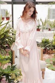 Cotton Nightdress Ladies Sweet Casual Sleep Dress Comfortable Clothesshow Wanita Gaun Malam Gaun