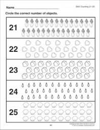 Counting 21 25 Kindergarten Basic Skills Numbers Counting Printables Math Activities Preschool Counting Worksheets Preschool Tracing