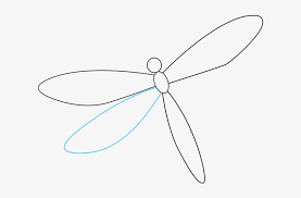 Draw the dragonfly's thorax as a circular loop on the back of the head. How To Draw A Dragonfly Really Easy Drawing Tutorial Dragonfly Transparent Png 680x678 Free Download On Nicepng