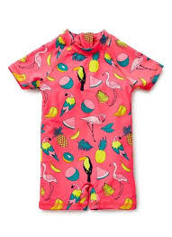 Baby Girls Swimwear Paradiso Rashie Jumpsuit Seed Heritage Baby Girl Swimwear Baby Swimwear Swimwear Girls
