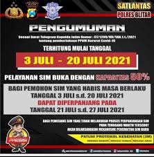 Kendati demikian pemerintah sedang melakukan evaluasi dan kajian atas efektivitas pelaksanaan di lapangan, untuk selanjutnya akan membuat keputusan apakah ppkm darurat ini akan diperpanjang atau tidak. Layanan Perpanjangan Sim Polres Blitar Kota Dan Kabupaten Masa Ppkm Darurat Info Blitar