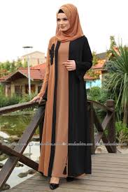 Gupur Detay Abaya Mds2084 Siyah Taba Muslim Women Fashion Muslim Fashion Outfits Abayas Fashion