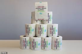 Uk manufactured · plastic free packaging · free shipping uk wide Animal Rights Charity Peta To Give Away Free Toilet Paper Amid Coronavirus Outbreak Daily Mail Online