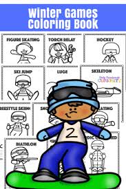 The article includes coloring pages of all the sports that will be performed in winter olympics 2018. Winter Games Coloring Book Only Passionate Curiosity
