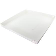 Spares2go Large Indoor Pet Litter Tray For Cat Dog Puppy Kitten White Square 65 X 65 Cm Cat Cages Litter Tray Cat Litter