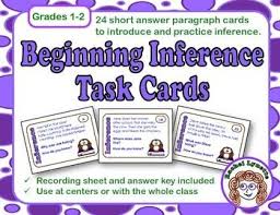 This question helps students become aware that. Making Inferences Task Cards And Easel Activity For Grades 1 2 Inference Task Cards Making Inferences Task Cards Task Cards