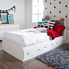 White bed frame with drawers twin. South Shore Summertime 3 Drawer Twin Size Storage Bed In Pure White 3263080 The Home Depot