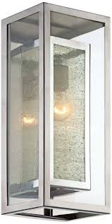 Double Box Chrome 15 1 2 Inch H Possini Outdoor Light Fixture Eurostylelighting Swe Contemporary Outdoor Wall Lights Outdoor Wall Light Fixtures Wall Lights