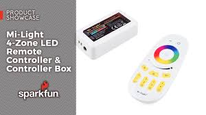 Product Showcase Mi Light 4 Zone Led Remote Controller Controller Box Youtube
