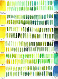 Natural Green In Watercolour