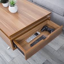 Denson Melamine Veneer Wood Hidden Storage Lift Top Coffee Table In 2020 Coffee Table With Hidden Storage Hidden Storage Coffee Table