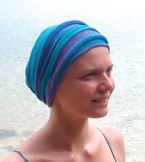 UK Ocean Blues Cover Turban Head Wrap