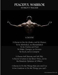 Peaceful Warrior Workout Tracker