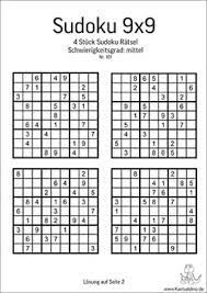 Every row, column, and 3x3 box in the sudoku board must contain the digits 1 through 9 only once! Sudoku Vorlagen Mittel Zum Ausdrucken Raetseldino De Ratsel Zum Ausdrucken Sudoku Sudoku Ratsel