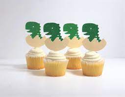 Hatching Soon Baby Shower Cupcake Toppers Baby Shower Etsy In 2021 Dinosaur Baby Shower Baby Shower Cupcake Toppers Baby Shower Cupcakes For Boy