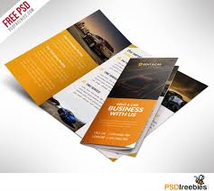 P Download Car Dealer And Services Trifold Brochure Free Psd Increase Your Sales And Clients Wi Free Brochure Template Trifold Brochure Template Brochure Psd
