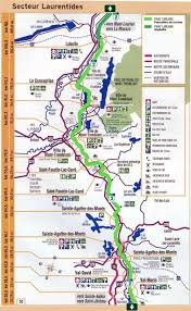 Carte Petit Train Du Nord 2 Laurentides Piste Cyclable Quebec