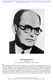 Ignacio Chávez Sánchez (1897-1981) Del 13 de febrero de 1961 al 27 de abril  de 1966 Fundador del Instituto Nacional de Cardiol
