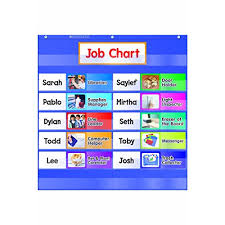 scholastic tf 5103 class jobs pocket chart with cards pack of 15