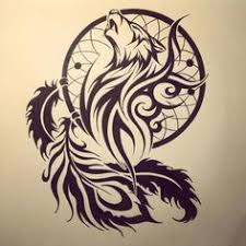 Tribal Wolf Dreamcatcher Tattoo Google Search Tribal Wolf Tattoo Lone Wolf Tattoo Wolf Tattoos