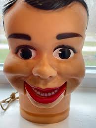 Vintage Ricky Little Ventriloquist Dummy Doll HEAD 1967 Juro Novelty Co  Inc, Doll Part, as is Creepy Art Oddity, Diy Project