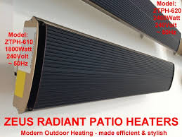 Many tarrifs are lower than this with some as low as 12.4p per kwh. 2400w Radiant Patio Heater Slimline Outdoor Strip Heaters Electric Panel Heating Ebay