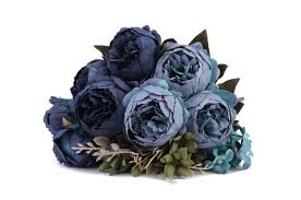 Check spelling or type a new query. Blooming Paradise Artificial Fake Flowers Plants Silk Peony Flower Arrangements Wedding Bouquets Decorations Plastic Floral Table Centerpieces Home Kitchen Party Decor Festival Bar Diy Acid Blue Buy Online In Aruba At Desertcart