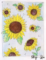 It looks like the sun and its petals seems like the sun rays. Sunflower Coloring Page Skip To My Lou