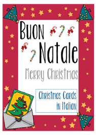 Authentic and traditional italian recipes, travel, and culture magazine made in italy. Christmas Cards In Italian Buon Natale Merry Christmas Tpt