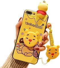 Maybe you would like to learn more about one of these? Yellow Eating Honey Winnie Iphone 8 Plus Case Iphone 7 Plus Cartoon Case For Kids Girls Cute 3d Animal Character Cover Buy Online In El Salvador At Elsalvador Desertcart Com Productid 142366024
