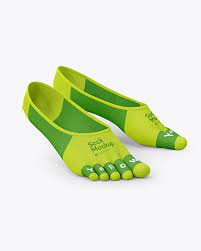 Download No Show Toe Socks Mockup In Apparel Mockups On Yellow Images Object Mockups