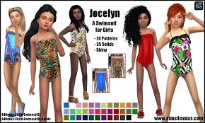 Sims4 is installed on drive: Jocelyn A Swimsuit For Girls Go To Download Sims 4 Nexus Sims 4 Children Sims 4 Cc Kids Clothing Sims 4 Clothing