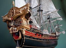 Jolly Roger Pirate Model Ship Model Ships Pirate Ship Model Sailing Ship Model