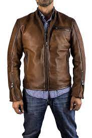 Harrison Jacket Pelle Motorcycle Jacket Mens Brown Leather Jacket Leather Jacket