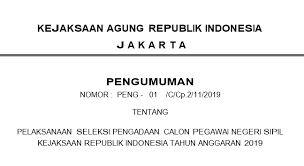 Bpk buka 1.320 formasi untuk cpns. Pengumuman Formasi Cpns Kejaksaan Ri 2019 Membuka 5 203 Formasi Glozaria