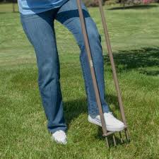My neighbor came to help out at the end and she handled this. Aerators Gardening Tools The Home Depot