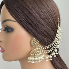 Jhumka de perla Bahubali Polki reabastecido/Jhumka de piedra/Joyería  india/Pakistaní/Punjabi/India/Pendientes llamativos/Pendientes de  novia/Boda india