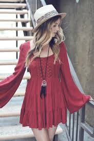Peek A Boo Bell Sleeve Dress Hipster Dress Hipster Outfits Boho Outfits