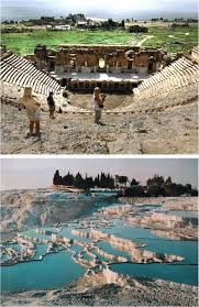 The travertine features have their origins in the shifting of a fault in the valley of the menderes river (between here and (denizli). Pamukkale Travertines And Hierapolis Ancient City Governorate Of Download Scientific Diagram