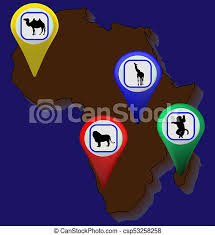 So i said baby you gotta reach real deep for me find me on the bone cus' i've been walkin' i've been i spoke down deep into the bone i said lordy lord i'm home its just me and my black cat bone holy boney holy maroony yes indeed now you must. Map Of Africa With Animals Map Points Map Of Africa And Madagascar With Map Points With Lion Giraffe Camel And Lemur Canstock