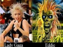 Eddie from iron maiden, the book of souls. Lady Gaga Eddie Iron Maiden Meme Tumblr Lady Gaga Meme On Me Me
