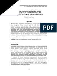 Menentukan arah tadbir urus negara 2. Memperkasakan Tadbir Urus Kemudahan Kediaman Pelajar Fairus