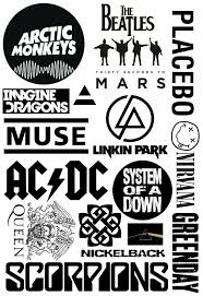 Black And White Rock Band Pictures Pin By Bipinapple On Special Wall Tumblr Stickers Rock Band Posters Music Stickers