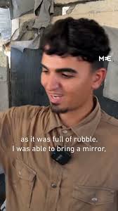 Barbershop reopens amid rubble in Gaza